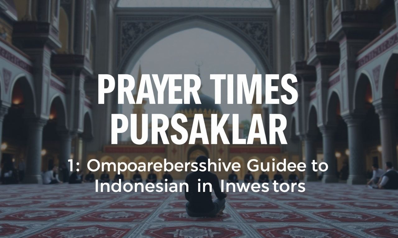 Waktu Sholat di Pursaklar: Panduan Lengkap untuk Investor Indonesia Prayer Times in Pursaklar: A Comprehensive Guide for Indonesian Investors